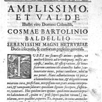 0003 - Page sans numérotation - Amplissimo et valde illustri viro domino colendis