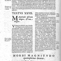 0614 - Page 258 - Textus XXVII. Magnitudo ipsorum magna, et non magna. Morbi magnitudo quotupliciter dicatur. Quaestio vigesima octava