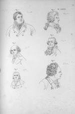 Pl. LXXXVI. Fig. 1. Dussek / Fig. 2. Marchesi / Fig. 3. Viotti / Fig. 4. Benucci / Fig. 5. Gréty / F [...]