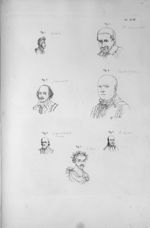 Pl. XCIII. Fig. 1. Antonin-le-Pieux / Fig. 2. Saint Vincent-de-Paule / Fig. 3. Shakespear / Fig. 4.  [...]