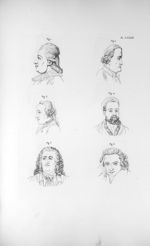 Pl. LXXXIII. Fig. 1. Hufnagel / Fig. 2. Baarhammer / Fig. 3. Kant / Fig. 4. Rabelais / Fig. 5. Piron [...]