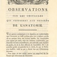 0003 - Page 3 - Observations sur les obstacles qui s'opposent aux progrés de l'anatomie