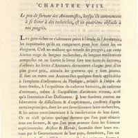 0027 - Page 27 - Chapitre VIII / Le peu de fortune des anatomistes, lorsqu'ils commencent à se livrer à des recherches, est un quatrième obstacle à nos progrès