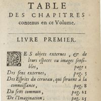 0013 - Page sans numérotation - Table des Chapitres
