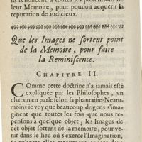 0216 - Page 198 - Que les images ne sortent point de la memoire, pour faire la reminiscence. Chapitre II