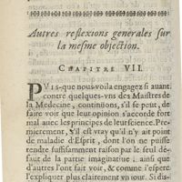 0328 - Page 310 - Autres reflexions generales sur la mesme objection. Chapitre VII
