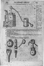 [Fig.1.] Le fourneau au bain sec. / [Fig.2.] Autre instrument avec son alembic refrigeratoire - Le g [...]