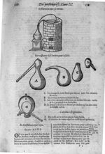 [Fig.1.] Le fourneau avec sa cornue. [Fig.2.] Les vaisseaux distilatoires pour le sable. [Fig.3.] L' [...]