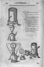 [Fig.1.] Autres instruments avec lesquels on tire l'huile de l'ambre iaune - Le grand thresor, ou di [...]