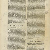 0280 - Page 68 - Caput XXXVII. De ossis fractura in parte interna, & in alia parte à vulnerata / Caput XXXVIII. De materia sub cranio contenta / Caput XXXIX. De instrumentis, quibus utimur ad ossis detractionem, & qua ratione os sit detrahendum