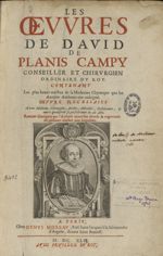 David de Planis Campy - Oeuvres