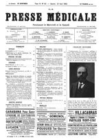 Charles Mourier - La Presse médicale - [Articles originaux]