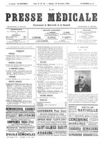 A. Proust - La Presse médicale - [Volume d'annexes]