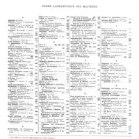 0037 - Page 37 - Table des annexes. Ordre alphabétique des matières
