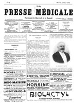 Le Professeur Coyne - La Presse médicale - [Volume d'annexes]