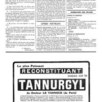 0108 - Page 108 - Questions médico-militaires. Pensions d'invalidité [P. Bonnette] / La médecine à travers le monde. Sud-Afrique / Livres nouveaux. Formulaire thérapeutique, par MM. G. Lyon... et P. Loiseau..., avec la collaboration de MM. L. Delherm et P. E. Lévy... 1920 (Masson et Compagnie, Éditeurs, Paris)... [L. Rivet] / Sommaires des revues. Journal de chirurgie / Annales de dermatologie