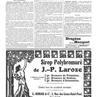 0213 - Page 213 - Concours. Hôpital civil de Tunis / Nouvelles. Paris et départements. Distinctions honorifiques / Académie des Sciences / A propos de la grippe / Publication nouvelle / Etranger. Bourse d'études / La lutte contre le typhus en Europe orientale