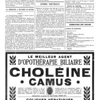 0224 - Page 224 - L'inauguration de l'École d'action sociale «Pro Gallia» [G. Schreiber] / La médecine à travers le monde. Turquie / Livres nouveaux. Diseases of the throat, nose and ear..., par W. G. Porter... (John Wright and Sons, Bristol, 1919)... [Francis Munch] / Livres reçus / Sommaires des revues. Journal de radiologie