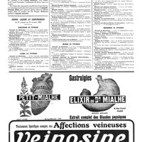 0257 - Page 257 - Cours, leçons et conférences du 22 février au 29 février 1920. Dimanche 22 février / Lundi 23 février / Mardi 24 février / Mercredi 25 février