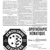 0269 - Page 269 - Impressions d'Amérique : l'état actuel des esprits américains dans le monde médical et l'opportunité d'une association médicale franco-américaine. La radiumthérapie aux États-Unis [M.-H. Cesbron] / Les maladies du papier piqué, par M. Pierre Sée
