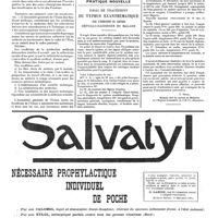 0271 - Page 271 - Le mouvement syndical / Pratique nouvelle. Essai de traitement du typhus exanthématique par l’injection du liquide céphalo-rachidien du malade [J. Ségal]