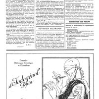 0279 - Page 279 - Livres nouveaux. Le mythe des symbiotes, par M. Auguste Lumière... (Masson et Compagnie, éditeurs), Paris, 1919... [L. Rivet] / Livres reçus / Ouvrages allemands / Sommaires des revues. Annales de gynécologie et d'obstétrique