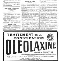 0301 - Page 301 - Cours, leçons et conférences du 27 au 29 mars 1920. Samedi 27 mars / Dimanche 28 mars / Lundi 29 mars / Faculté de Paris. Clinique infantile / Clinique des maladies mentales et de l'encéphale / Institut de médecine légale / Pathologie externe / Pathologie interne / Pathologie chirurgicale / Chimie médicale / Anatomie médico-chirurgicale