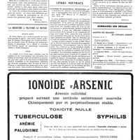 0316 - Page 316 - Questions médico-militaires. Traitement de la légion d'honneur [P. Bonnette] / La médecine à travers le monde. Buenos Aires / Suède / Livres nouveaux. La pratique du pneumothorax thérapeutique, par F. Dumarest et C. Murard... (Masson et Compagnie, éditeurs)... [Ameuille] / Sommaires des revues. Archives des maladies de l'appareil digestif