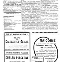 0367 - Page 367 - Livres reçus / Sommaires des revues. Annales de dermatologie / Faculté de Paris. Clinique gynécologique / Clinique ophtalmologique / Médecine opératoire spéciale