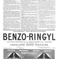 0371 - Page 371 - Nouvelles. Service de santé de la marine / Corps de santé des troupes coloniales / Inspection médicale des écoles de la banlieue / Société française d'histoire de la médecine / Pour développer le goût et la pratique des sports / Médecin de l'état civil / Fourniture du vaccin et du matériel de vaccination / Nomination / Création d'une Commission d'hygiène scolaire et d'éducation physique / La section d'études médicales du service technique de l'aéronautique / Laboratoire de sérologie / Association amicale des anciens médecins des corps combattants (Voir la suite, p. 373.)