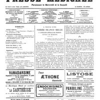 0377 - Page 377 - Sommaire / A propos d'une soirée franco-belge à l'Association générale des étudiants, section de médecine