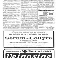 0393 - Page 393 - Nouvelles. La lutte contre l'alcoolisme / L'assistance aux femmes en couches / Marine marchande / Corps de santé militaire / Renseignements et communiqués (Voir la suite, p. 395.)