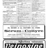0433 - Page 433 - Cours, leçons et conférences du 18 au 24 avril 1920. Dimanche 18 avril / Lundi 19 avril / Mardi 20 avril / Mercredi 21 avril / Jeudi 22 avril