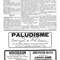 0437 - Page 437 - Concours. Ecole de médecine de Grenoble / Ecole de médecine de Limoges / Ecole de médecine de Marseille / Ecole de médecine de Poitiers / Nouvelles. Distinctions honorifiques / Comité d'hygiène mentale / Nécrologie / Banquet de l'Internat / Actes de la Faculté de Paris (Voir la suite, p. 439.)