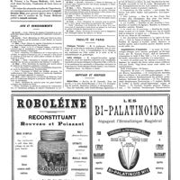 0455 - Page 455 - Avis et renseignements / Faculté de Paris. Clinique Tarnier / Asile clinique / Hôpitaux et hospices. Hôtel-Dieu / Institut de puériculture de la maternité / Amphithéâtre d'anatomie
