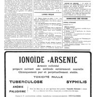 0516 - Page 516 - Livres nouveaux. Précis de biochimie, par E. Lambling... (Masson et Compagnie, Paris), 1919... / Livres reçus / Sommaires des revues. Journal d'urologie