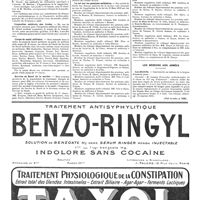 0547 - Page 547 - Nouvelles. L'automobile des médecins / Enseignement de la psychologie / Inspection médicale des écoles / Corps de santé militaire / Service de santé de la marine / La loi sur les pensions militaires / Les médecins aux Armées. Les décorés (Voir la suite, p. 549.)
