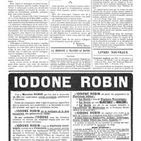 0559 - Page 559 - Questions médico-militaires. Médecine civile au Maroc [P. Bonnette] / La médecine à travers le monde. Pologne / Livres nouveaux. Formulaire magistral, par MM. G. Bouchardat et F. Rathery... (Librairie Félix Alcan... Paris, 1920)...