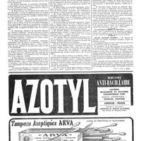 0617 - Page 617 - Nouvelles. Distinctions honorifiques / Le centenaire de l'Internat de Pharmacie / Bureau municipal d'hygiène (Voir la suite, p. 619.)