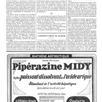0655 - Page 655 - Sommaire / Congrès de Monaco (1920) pour favoriser le développement des stations hydrominérales, touristiques et alpines des nations alliées / L'Institut privé de radium