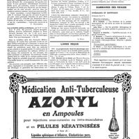 0660 - Page 660 - Livres nouveaux. Treatment of the neuroses, par Ernest Jones... (Baillière, Tindall and Cox. Londres)... [P. Hartenberg] / Les curiosités médico-artistiques, par le Dr Lucien Nass.... d'après Breughel, Rubens, Brouver, Rembrandt, Raphaël, G. Doré, Gavarni, Daumier, etc... chez Le François... Paris... / Les tuberculoses animales, par MM. H. Vallée... et L. Panisset... (G. Doin, éditeur... Paris)... [L. Rivet] / Livres reçus / Sommaires des revues. Gynécologie et obstétrique