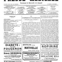 0673 - Page 673 - Sommaire / Les surprises du Wassermann ; quelques faits cliniques