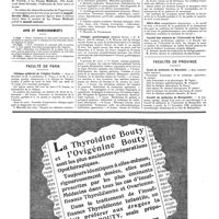 0688 - Page 688 - Avis et renseignements / Faculté de Paris. Clinique médicale de l'hôpital Cochin / Clinique gynécologique / Hôtel-Dieu / Faculté des sciences de l'Université de Paris / Facultés de Province. Ecole de médecine de Marseille / Faculté de médecine de Montpellier