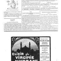 0731 - Page 731 - Orthopédie pratique. Les amputés des deux membres supérieurs / Variétés. Les rayons X au service de l'art / La médecine à travers le monde. Syrie / Edimbourg / Université Mac Gill de Montréal / Questions médico-militaires. Mise hors cadres - Rappel d'arrérages
