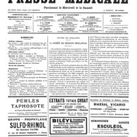 0794 - Page 797 - Sommaire / Lettre de Hollande. La société des médecins néerlandais