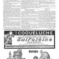 0808 - Page 811 - Faculté de Paris. Hôpital Saint-Antoine / Clinique médicale de l'Hôtel-Dieu / Hôpitaux et hospices. Clinique dermatologique de l'hôpital Saint-Louis / Pharmaciens des hôpitaux / Concours. Chirurgien des hôpitaux / Oto-rhino-laryngologiste des hôpitaux / Ecole du service de santé de la marine / Nouvelles. Les médecins espagnols à Paris (Voir la suite, p. 813.)