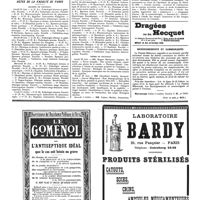 0810 - Page 813 - Nouvelles. Les médecins espagnols à Paris / Nécrologie / Actes de la Faculté de Paris / Renseignements et communiqués (Voir la suite, p. 815.)