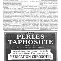 0822 - Page 825 - La répression de l'avortement et le groupe médical parlementaire / La médecine à travers le monde. Les Écoles médicales de l'université de Londres / Variétés. La soie du muscle