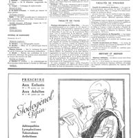 0828 - Page 831 - Sommaires des revues. Journal d'urologie / Journal de radiologie / Avis et renseignements / Faculté de Paris. Clinique chirurgicale de l'Hôtel-Dieu / Décanat / Facultés de Province. Faculté de médecine de Bordeaux / Faculté de médecine de Montpellier / Faculté de pharmacie de Nancy / Hôpitaux et hospices. Hôpitaux militaires