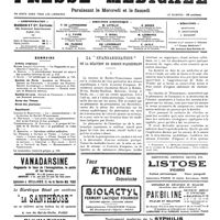 0838 - Page 841 - Sommaire / La «standardisation» de la réaction de Bordet-Wassermann